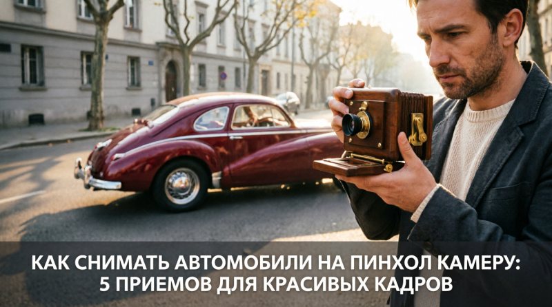Как снимать автомобили на пинхол камеру