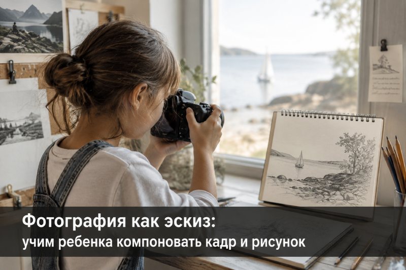 учим ребенка компоновать кадр и рисунок