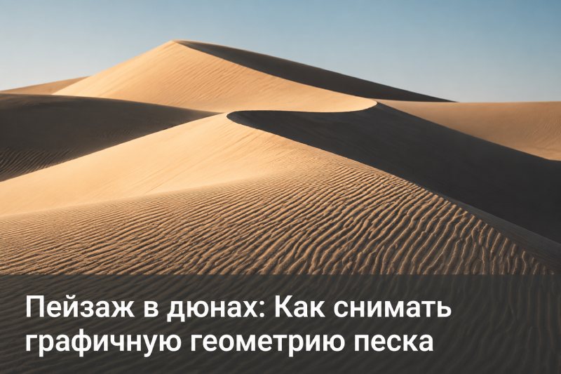 Как снимать графичную геометрию песка