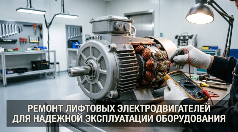 Ремонт лифтовых электродвигателей