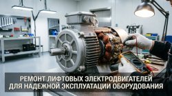 Ремонт лифтовых электродвигателей Ремонт лифтовых электродвигателей